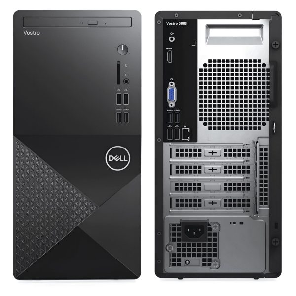 Dell Vostro 3888 MT Desktop PC – Intel Core I5-10500T(10th Gen), 8GB Ram, 256GB SSD, & MS Win10 Pro (Certified Refurbished)