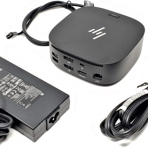 HP USB‑C G5 Universal Dock (HSN‑IX02 / L75125‑001) + 120W AC Adapter — Certified Pre‑Owned