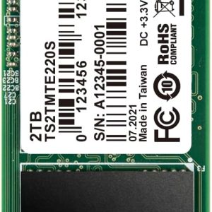 Transcend 2TB MTE220S PCI-E GEN 3x4 NVMe M.2 2280 3D TLC Solid State Drive
