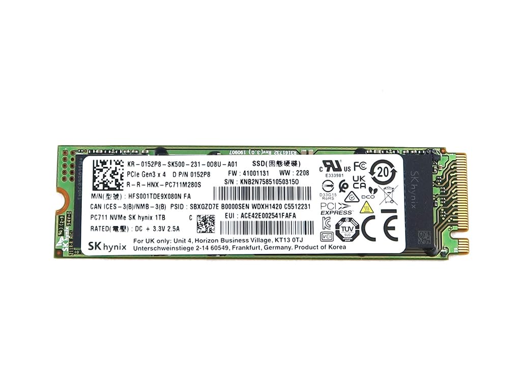 SK hynix PC711 1TB M.2 2280 PCIe Gen3 x4 NVMe SSD (Demo)