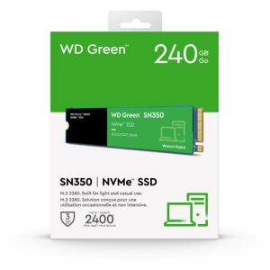 WD Green SN350 240GB M.2 2280 PCIe 3.0 NVMe SSD – New