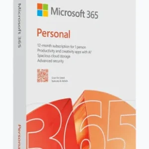 Microsoft 365 Personal 1 User 12-Month Subscription PC/Mac – New Sealed